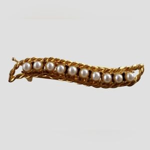 Vintage Gold and Pearl Barrett